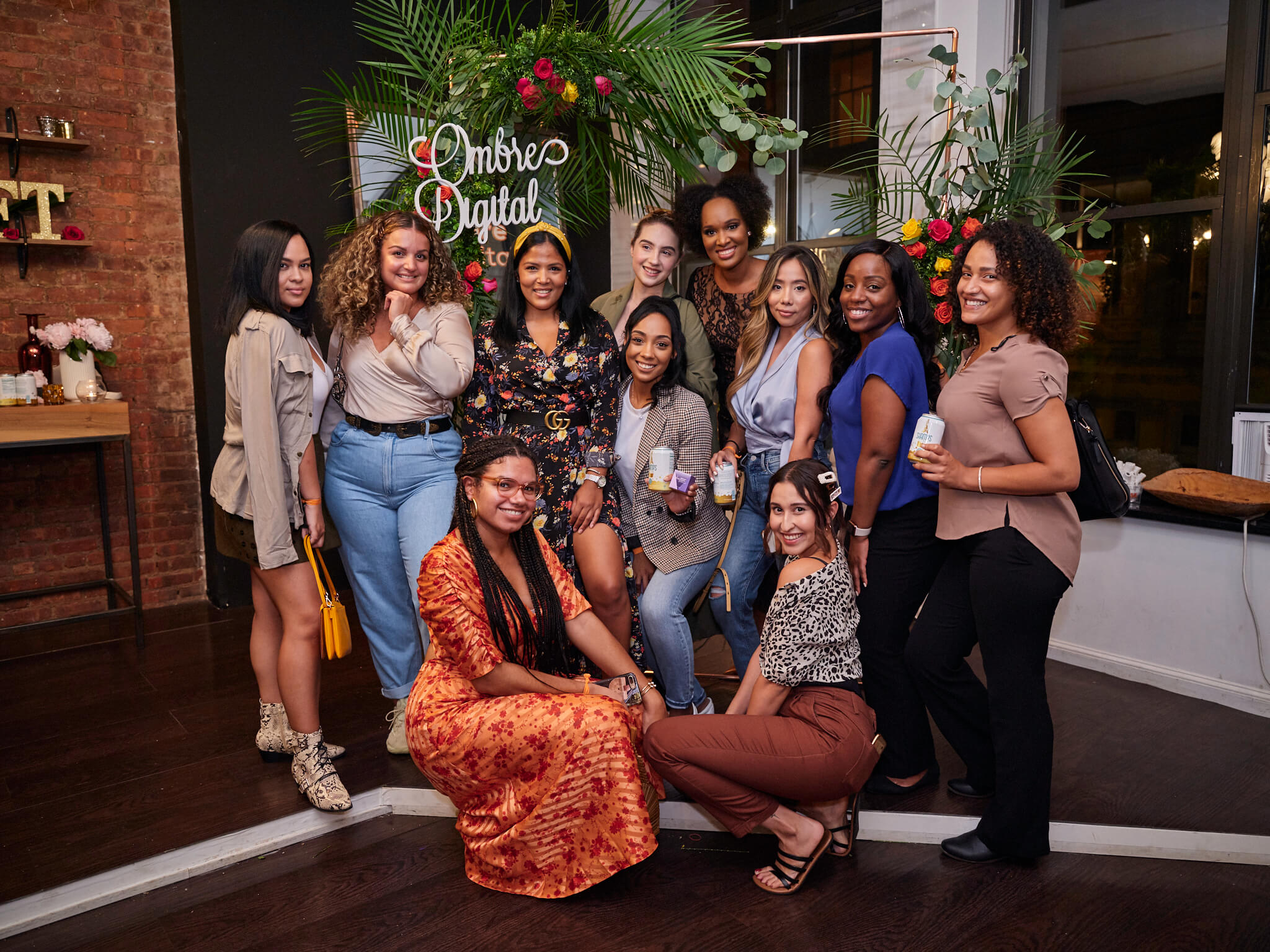 Local Content Creators Take Group Picture at Blogger and the Brand Womens' 2019