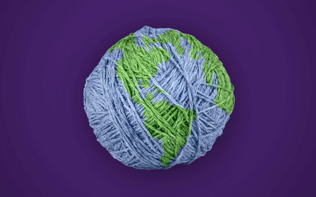 Ball of Sustainable Yarn or Fabric